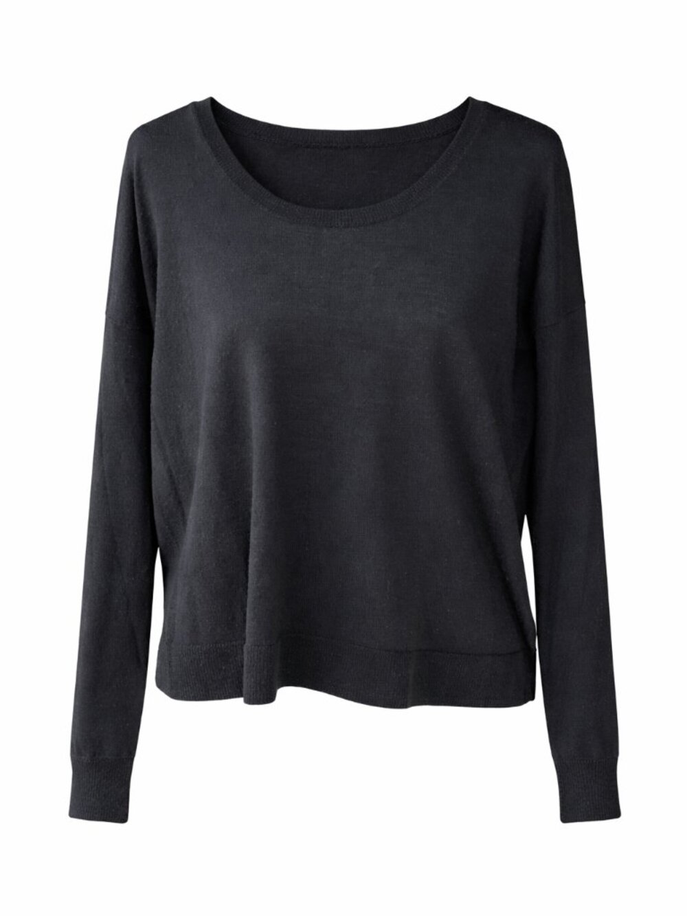 Madewell Black Lightweight Sweater XXS | Classic Crewneck Knit Top